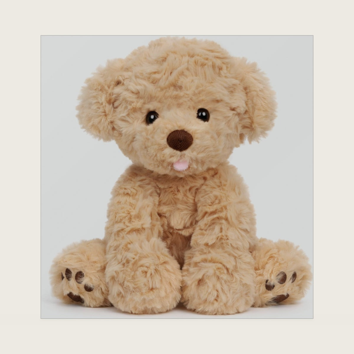 Hopearl Adorable Puppy Plush Toy Floppy Ultra Soft Dog Cute Stuffed Animal Golden Retriever Holiday Birthday Gift for for Boys Girls Kids Toddlers, Brown, 9''