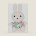 Kids Preferred Plush 8" Head Logo Dress - Sitting Dutch Bunny by Dick Bruna, Soft Stuffed Plush for Girls & Boys Ages 0 Months, 8 Inches