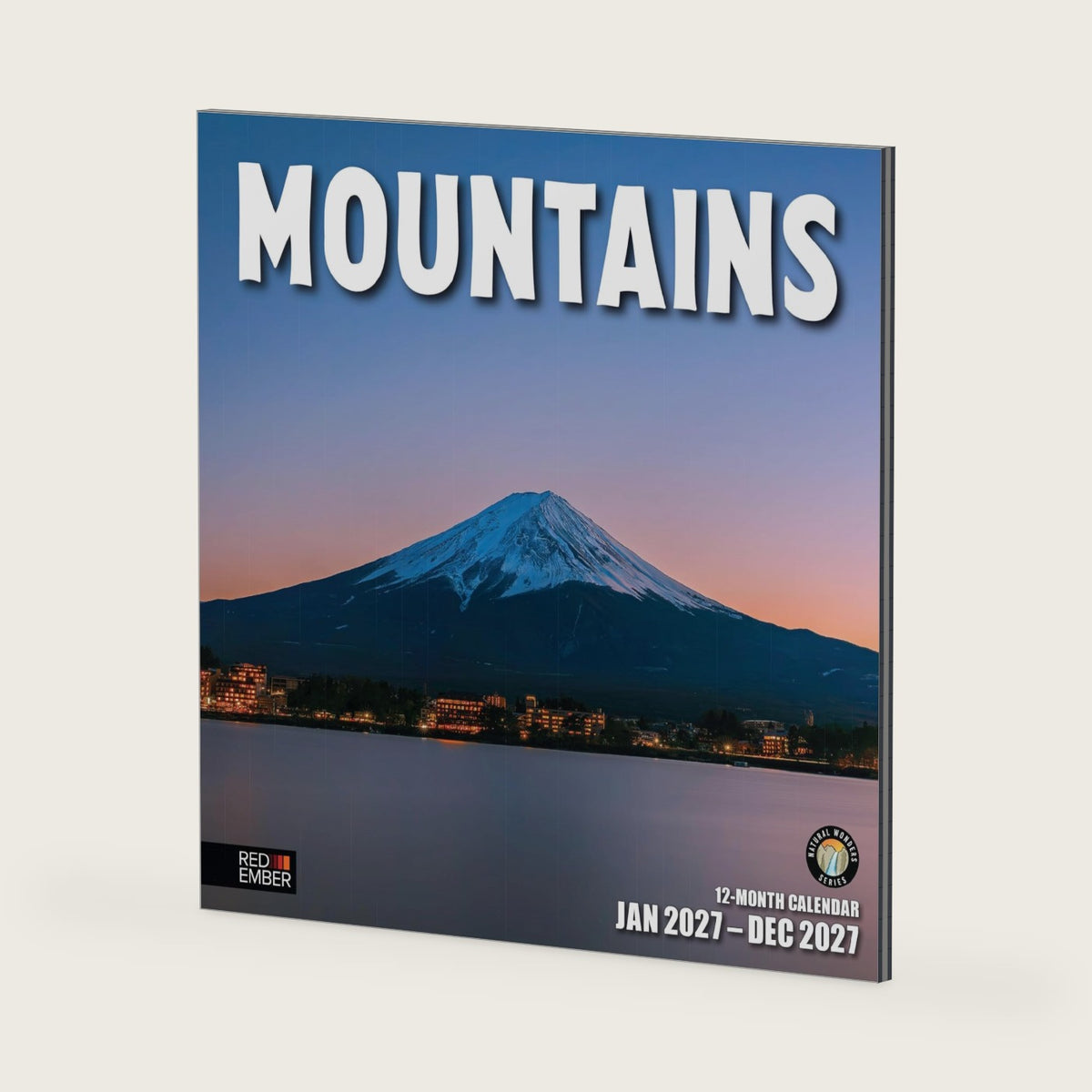 RED EMBER Mountains 2027 Wall Calendar 12 Month | 12" x 24" Open