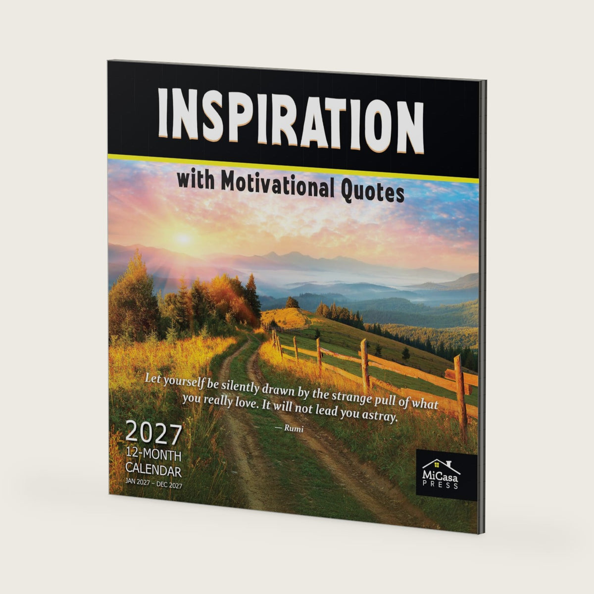 MICASA PRESS Inspiration with Motivational Quotes 2027 Wall Calendar