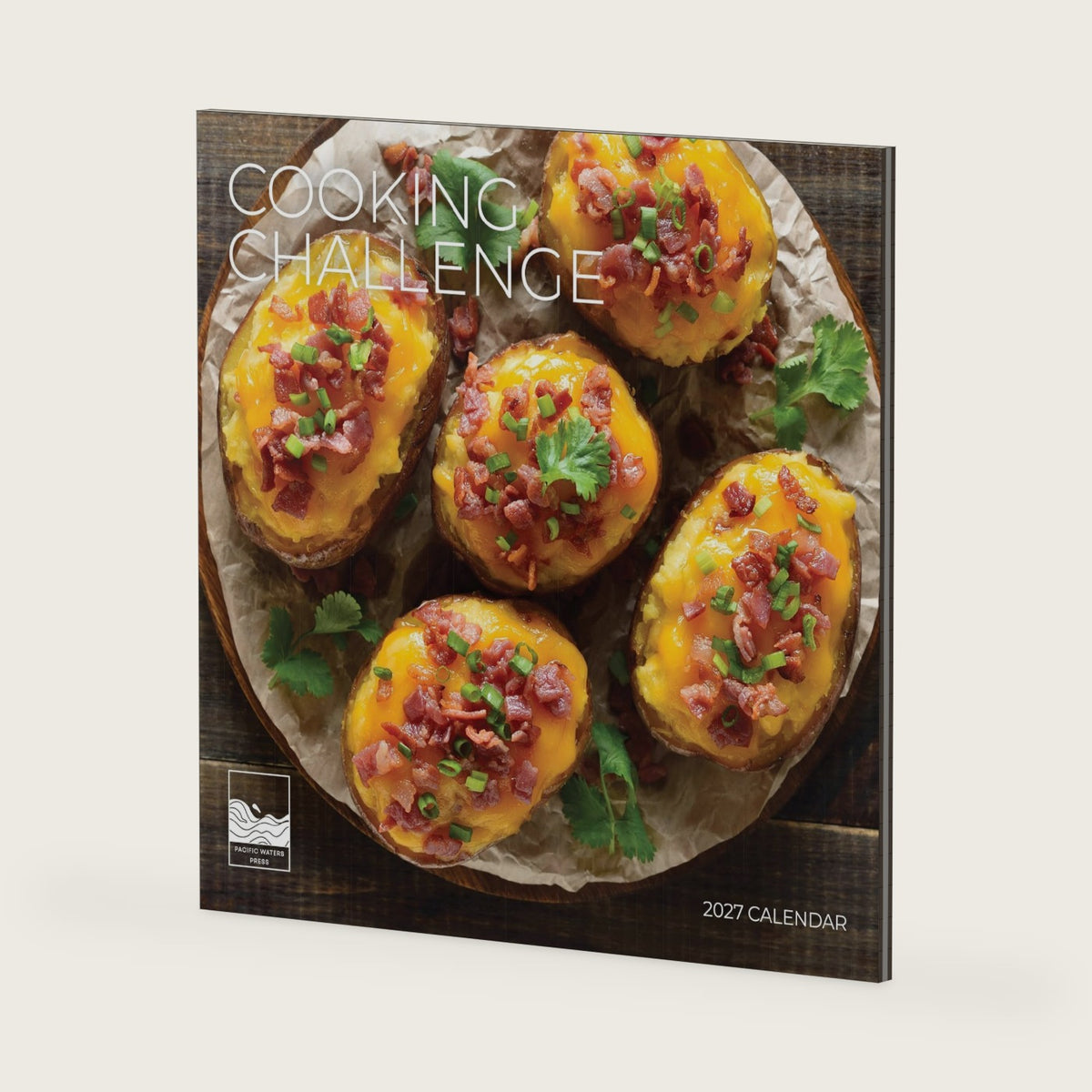 Cooking Challenge 2027 Wall Calendar, 12 x 24 Hanging Pacific Waters Press