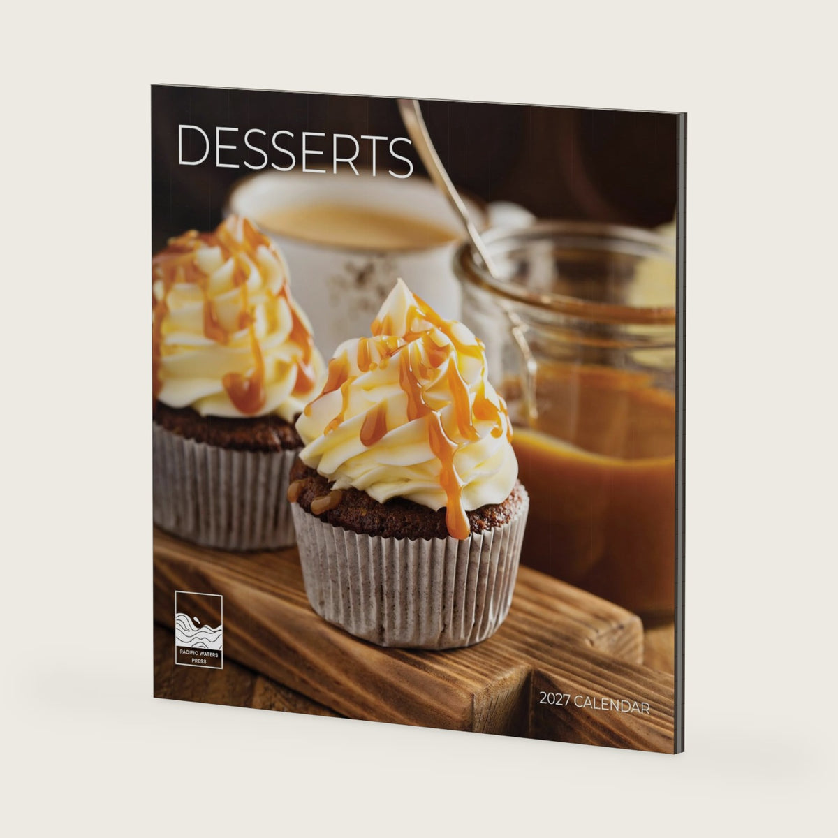 Desserts 2027 Wall Calendar, 12 x 24 Hanging Pacific Waters Press