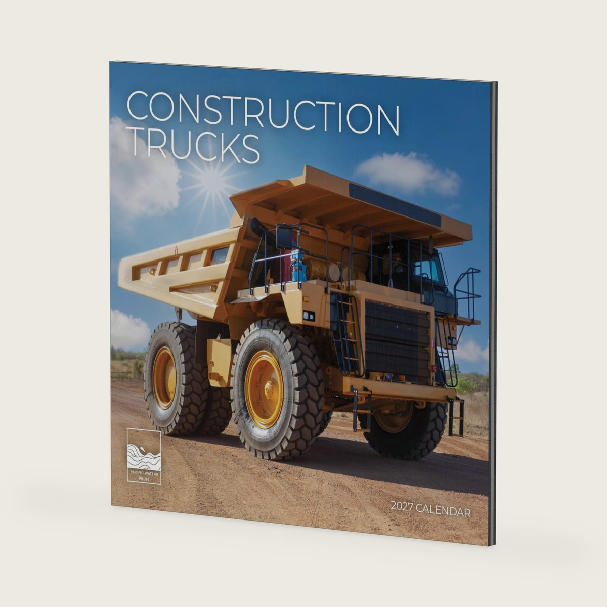 Construction Trucks 2027 Wall Calendar, 12 x 24 Hanging Pacific Waters Press