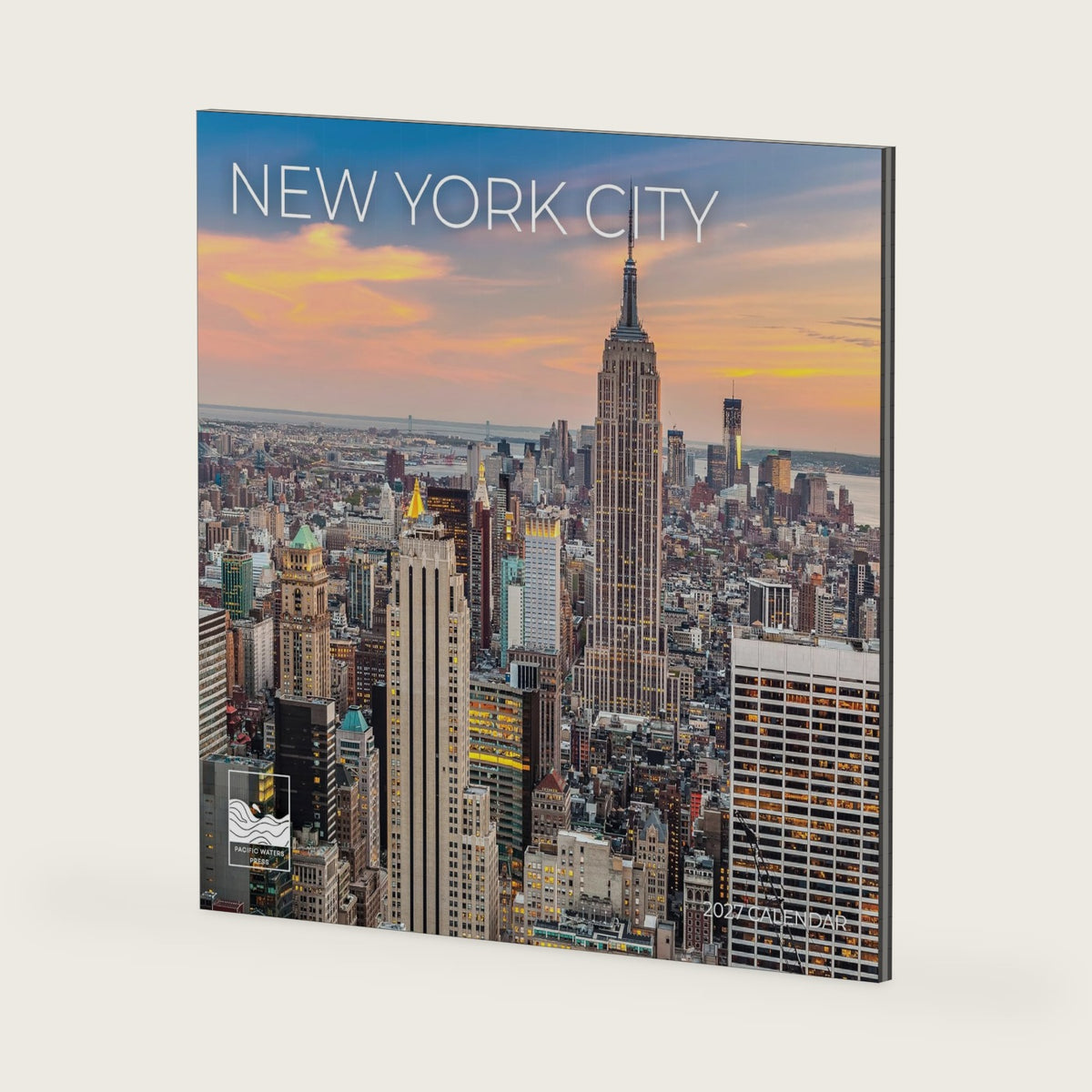 New York City 2027 Wall Calendar, 12 x 24 Hanging Pacific Waters Press