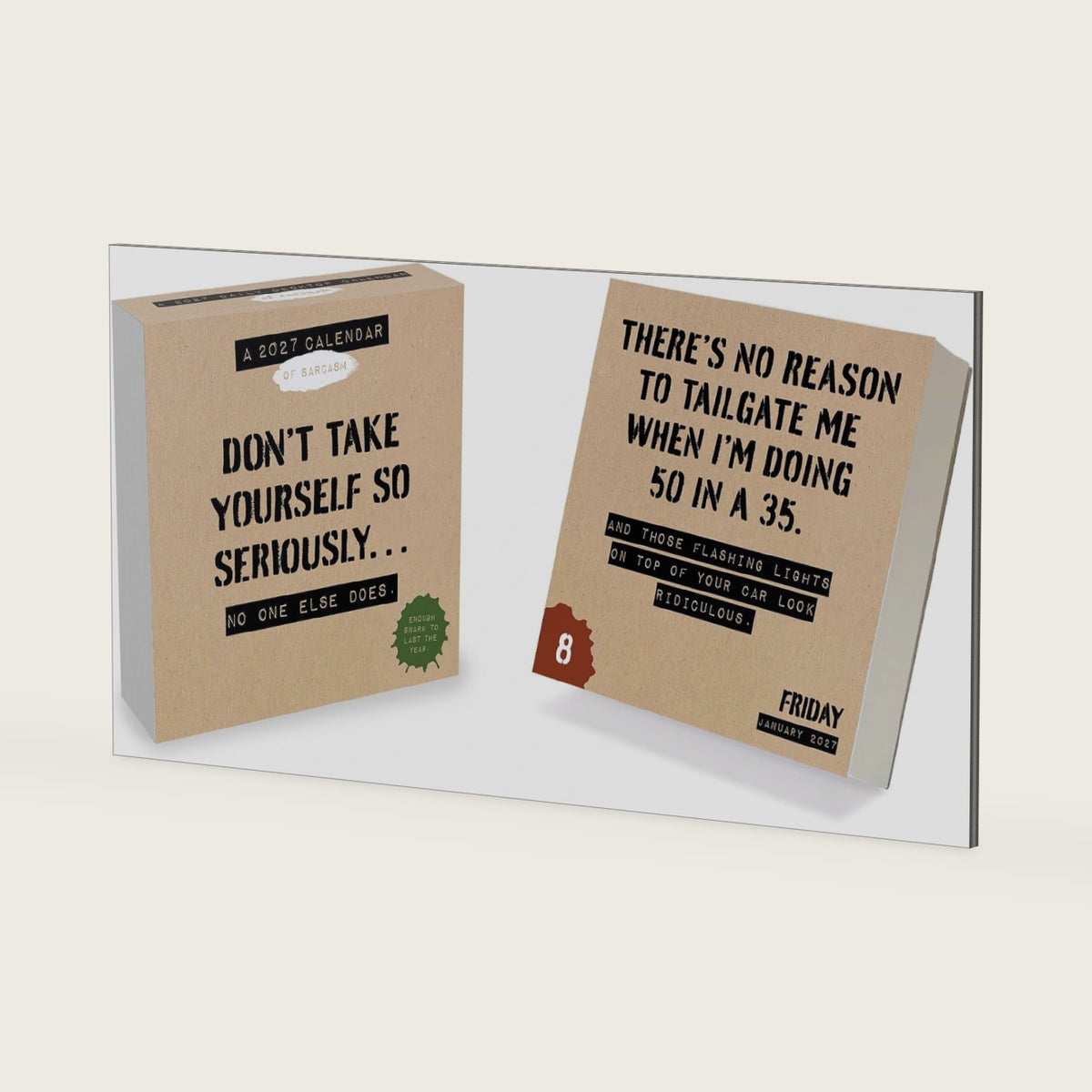 TF Publishing 2027 Anti Affirmations/Daily Sarcasm Daily Desktop Calendar