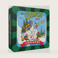 Grinch Checkers & Tic Tac Toe Board Game, 2 Games in One Set, Custom Double-Sided Board, Featuring Grinch and Whoville Token Pieces, Officially Licensed Dr. Seuss Gift & Collectible, 2 Player, Ages 6+