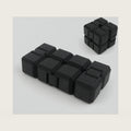 3D Printed Infinity Cube, Fidget Cube for Adults, Desk Toy (Black)