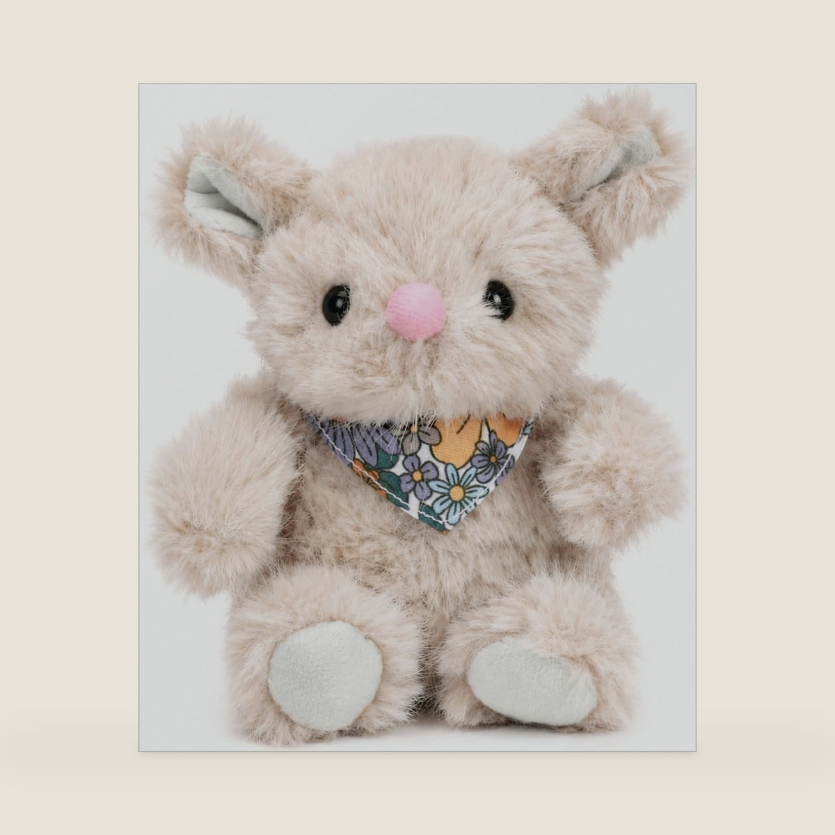 Sitting Mouse Stuffed Animal Soft Plush Toy, Gray