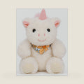 Sitting Unicorn Stuffed Animal Soft Plush Toy, White