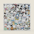 50pcs Kawaii Stickers for Girl Water Bottle, Cute Cartoon Dog Waterproof Vinyl Decal for Teen Adult Kids Phone Computer Notebook Laptop Travel Case Guitar Skateboard Scrapbook