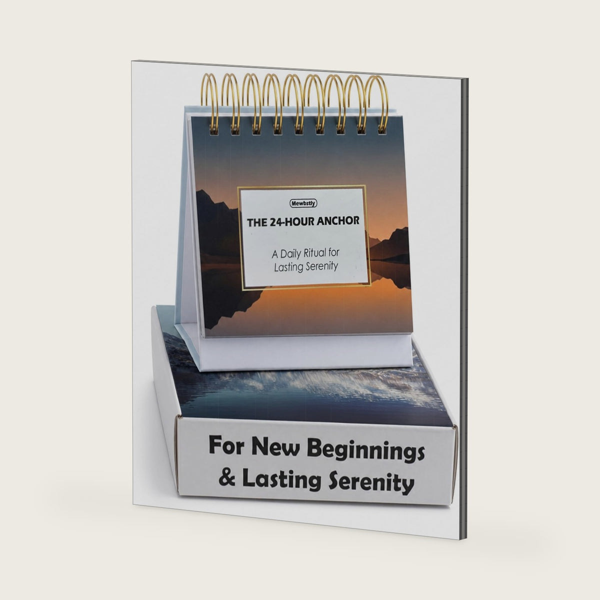 Daily Sobriety Perpetual Desk Calendar - 366 Days of Recovery Affirmations & CBT Mindset Shifts, Nature Recovery Present for Alcohol & Substance Sobriety, Interactive "Stay Sober" Tracker