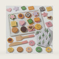 WOODENFUN Slice & Bake Wooden Cookie Play Baking Set for Toddlers, Toy Food