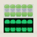 Glow in The Dark Yarn - 5 Pack Glow in The Dark Yarn for Crochet(260g/9oz | 273 Yards) Knitting & Crochet Thread for DIY Crafts, Gifts, Doll Making (Green)