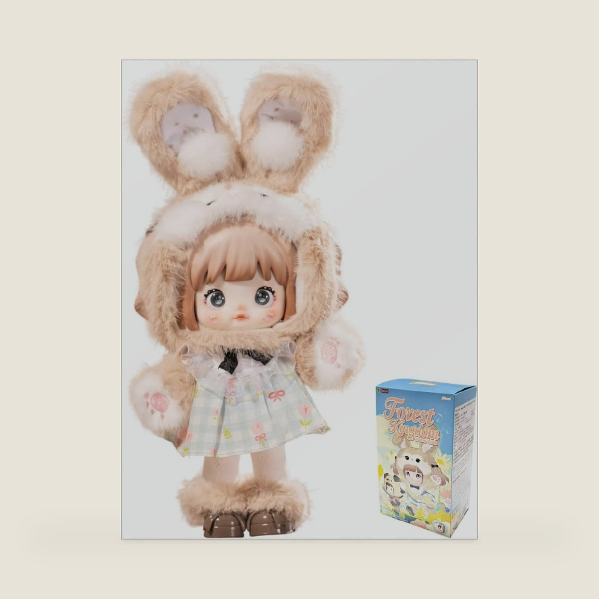 CALEMBOU Anime Blind Box, Nommi Forest Kingdom Series Blind Box Dress Up Doll with Plush Clothes, Cute Joint Movable Doll Collectible PVC Figure for Birthday Christmas