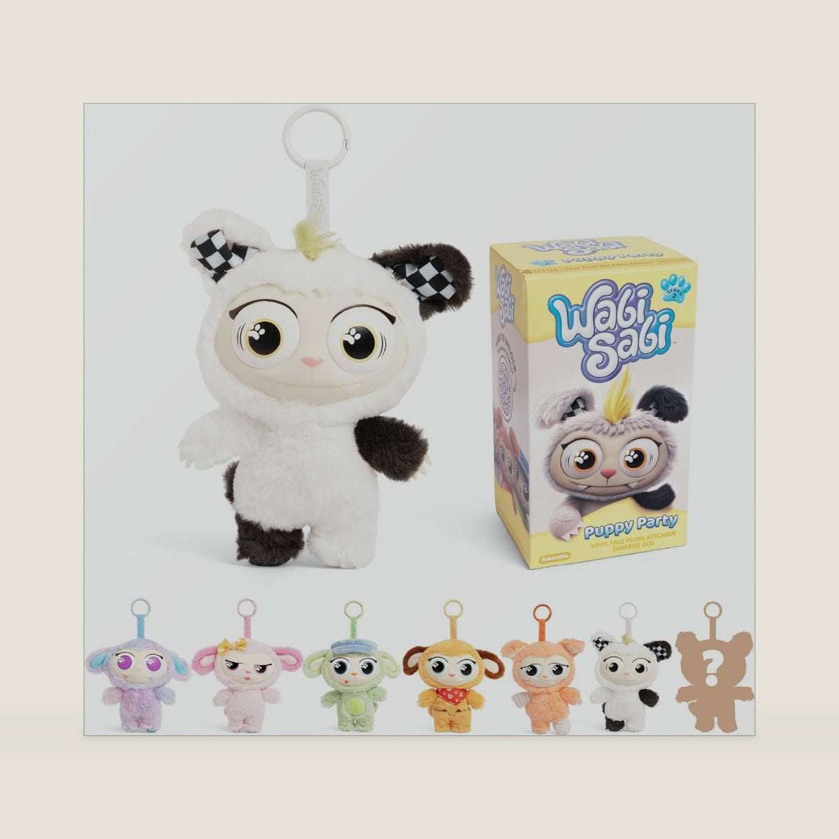 WabiSabi Puppy Party Blind Box, Collectible Plush by Relatable