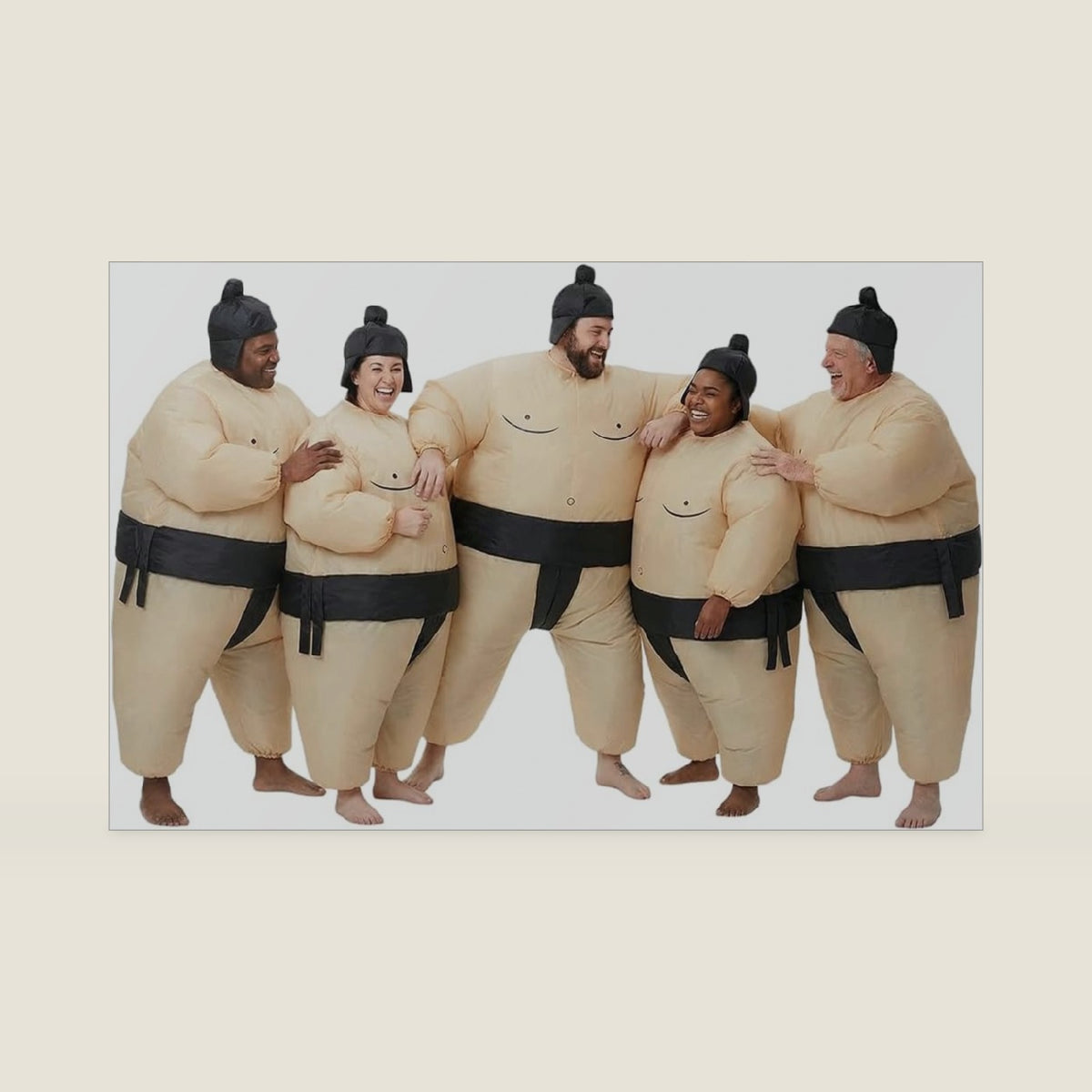 5 Packs Inflatable Sumo Wrestling Suits, Sumo Costume Adult, Blow up Costume, Inflatable Halloween Costumes for Men/Women