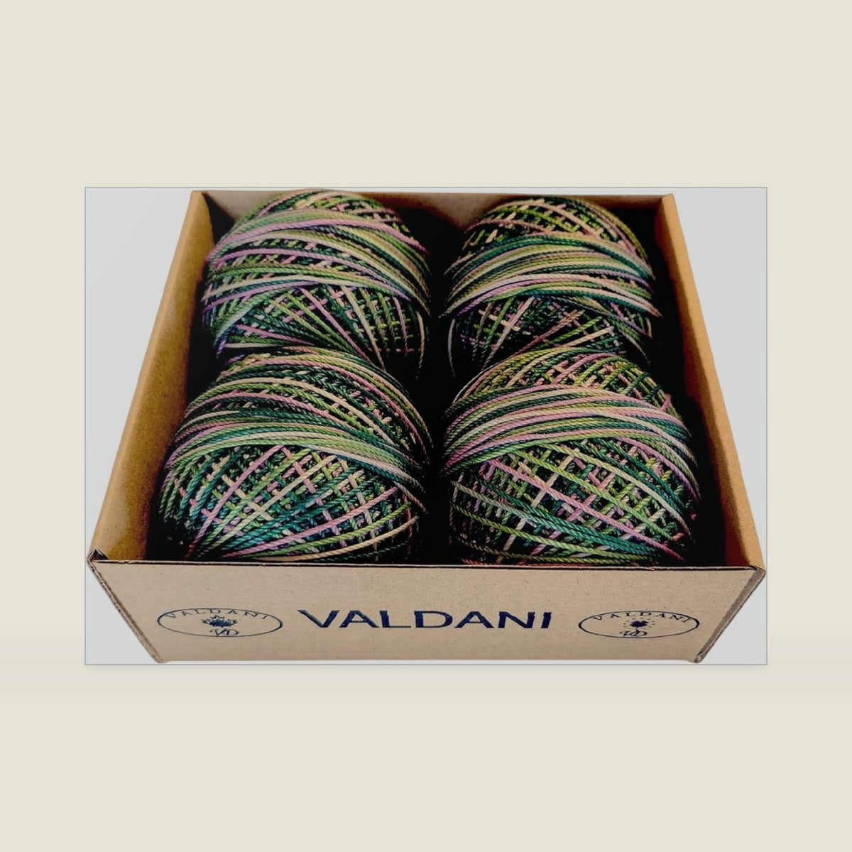 Valdani Crochet Cotton Sz 3 | M69 Lilac Bouquet Variegated | 140 Yds/Ball