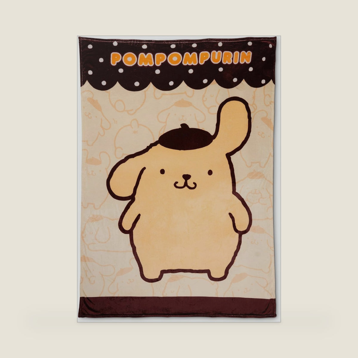 Pompompurin My Pom Bedding Plush Blanket 90 in x 62 in – Soft Cozy Throw for Couch, Bed & Travel, Collectible Gift (Officially Licensed Product) by Franco Collectibles®