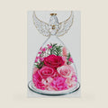 Vrioca Flowers for Delivery, Preserved Rose in Glass Angel, Birthday Gifts for Women Mom Grandma