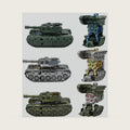 6Pcs Transformable Fidget Spinner Toys, Tank Robot Deformable Fidget Toys