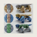 6Pcs Transformable Fidget Spinners, Fingertip Stress Relief Sensory Toys for Kids Teens, Deformable Dinosaur Robot Spinner Fidget Toys for Stocking Stuffers Gifts Classroom Prizes Party Favors