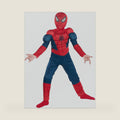 Kids Spider-Man Muscle Suit Costume | Child Superhero Padded Jumpsuit, Mask for Halloween, Parties, Dress Up