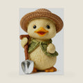Kawaii Duck Figurine Desk Decor Whimsical Decor for Home Office Plant Pot