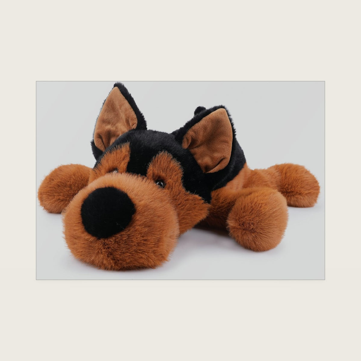 WEIGEDU Lying German Shepherd Stuffed Animal Plush Toy, 21.6 inch