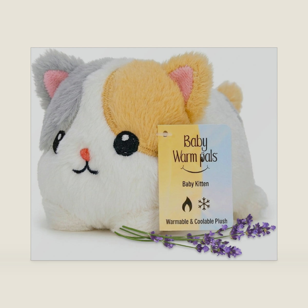 Warm Pals Baby Kitten, 3x5 Microwavable Heated Plushie