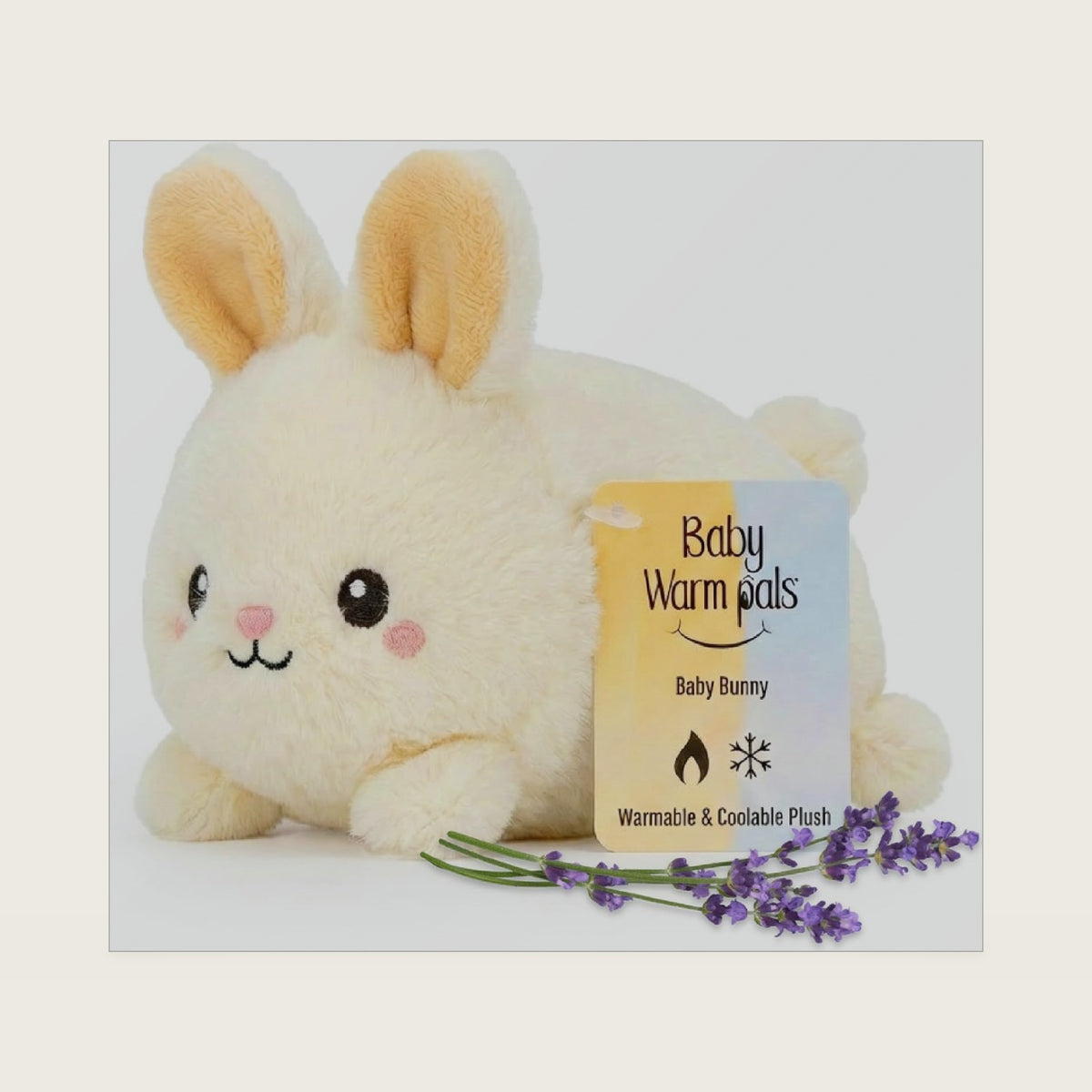 Warm Pals Baby Bunny, 3x5 Microwavable Heated Plushie