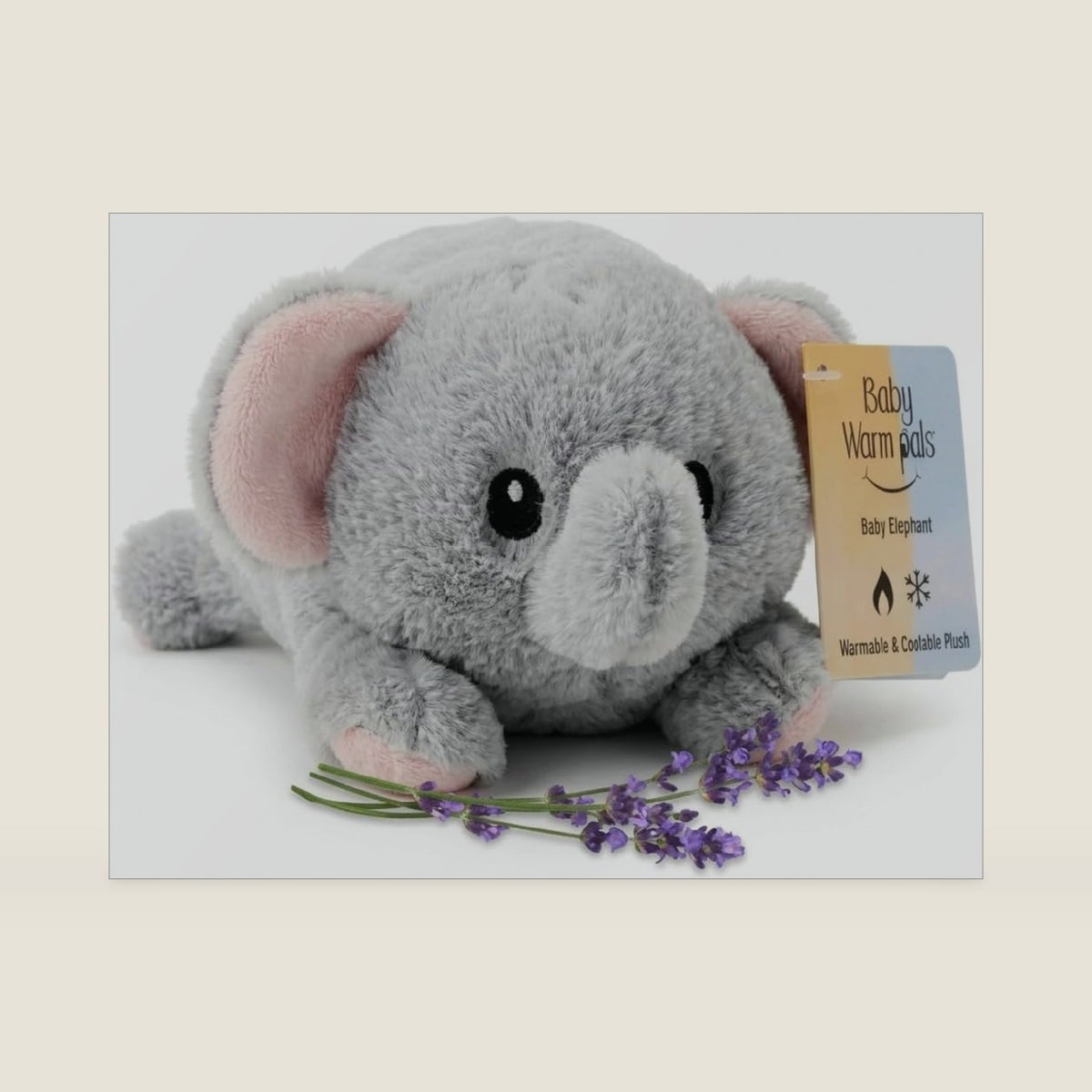 Warm Pals Baby Elephant, 3x5 Microwavable Heated Plushie
