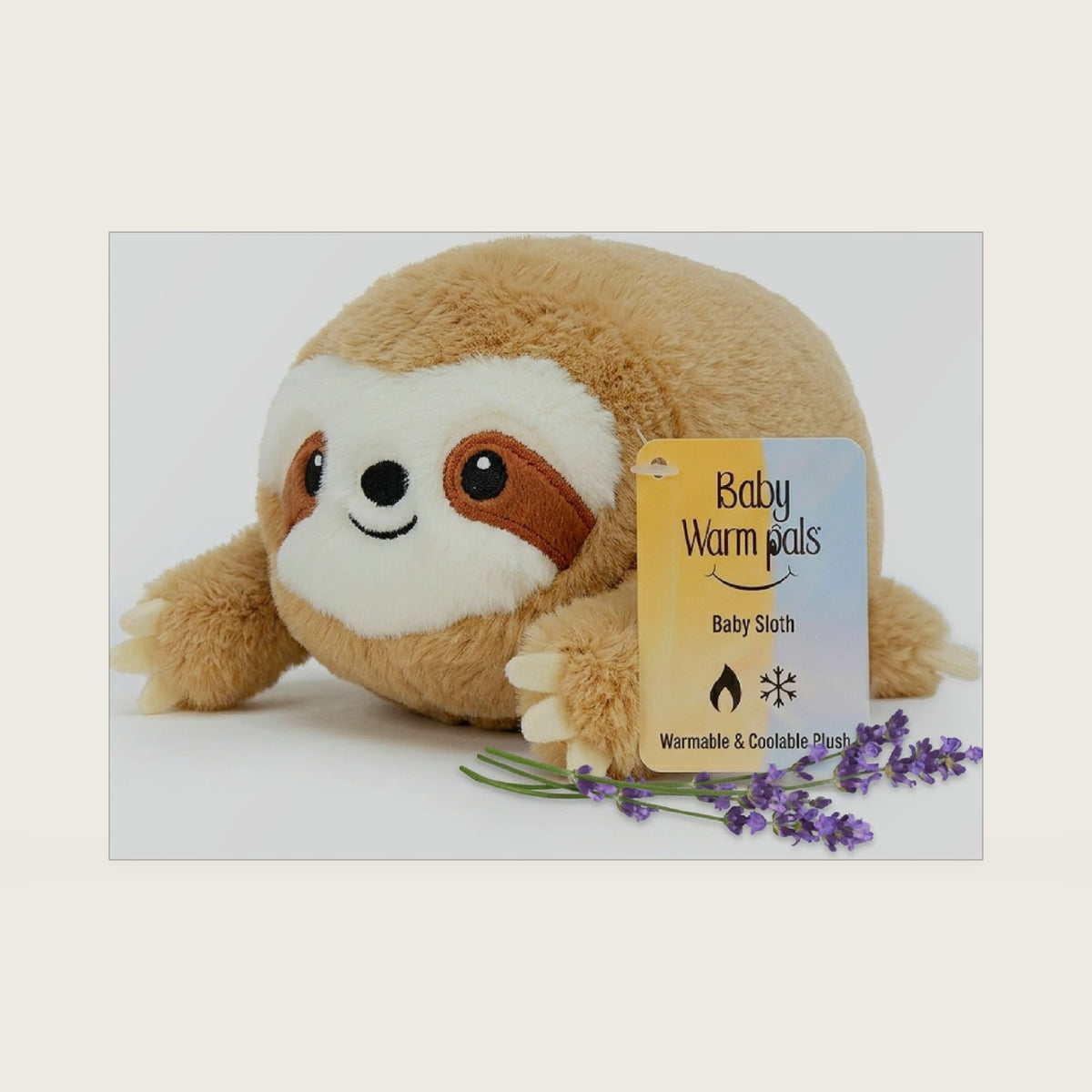 Warm Pals Baby Sloth, 3x5 Microwavable Heated Plushie