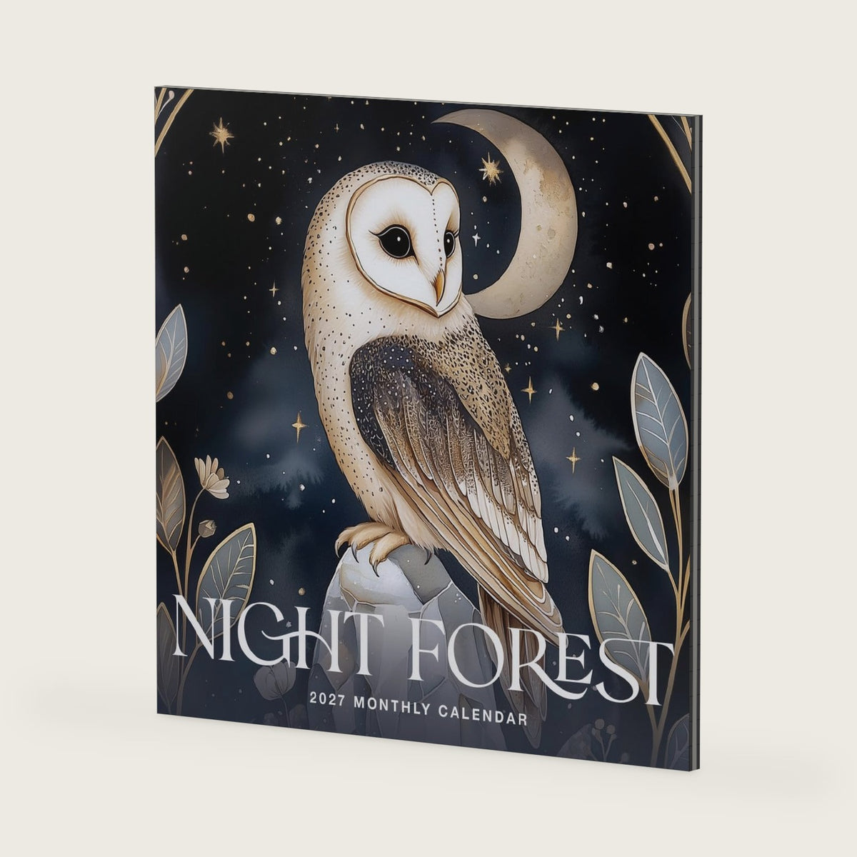 Night Forest 2027 Wall Calendar | Marble City Press | Plastic Free