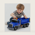 14" Blue Large Dump Truck Toy,Construction Trucks