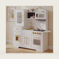 Play Kitchen with Pretend Clock – Pretend Kitchen Set with Lights and Sound