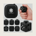 Cool 6 in 1 Big Fidget Cube Block Toy, Fidget Spinners, Controller, Clicker, Sensory Fidget Toy for Boys Girls, Desk Puzzle Toy for Classroom & Travel, Stocking Stuffer Gift for Teens Adults