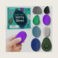Fidget Toys Adults Sensory Stone: 8 Pack Textured Worry Stones for ADHD Kids Calming Down-Soothing Sensory Toys for Anxiety Relief-Mini Desk Toys for Calm Down-Student Classroom Prizes Fidget Toys
