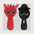 Plush Toys Song Game Plushies Stuffed Plushes Soft and Funs Stuffed Toys Dolls for Fans and Friends Christmas Birthday for Girls Boys (Black+Red)