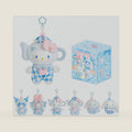 Blind Box Blue Flutter Series - Kuromi Cinnamoroll My Melody Cute Vinyl Plush Collectible Mystery Toy for Bag Charms Home Office Decor Birthday Couple Gifts, 1Pcs Random