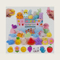 32 Pack Squishy Toys, Kawaii Squishies Party Favors for Kids 4-8 8-12, Treasure Box Toys for Classroom, Birthday Xmas Gifts, Goodie Bag, Mini Animals Mochi Squishy, Stress Relief Sensory Toys(Random)