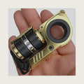 EDC Metal Fidget Spinner Toy, Stress Relief Magnet Design, Multiple Play Modes, Adult Novelty Toy, Crisp Sound, (Gold)