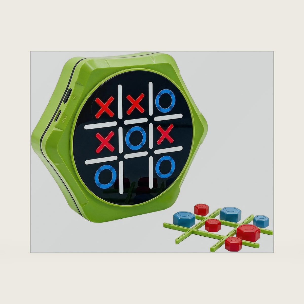 5-in-1 Electronic Tic Tac Toe Travel Game for Kids 6-12