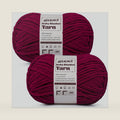 Fluffy Chunky Yarn for Crocheting, Chenille Crochet Yarn 6 Super Bulky, 2 Pack of 161 yds/7.76 oz Baby Blanket Yarn, Soft Velvet Yarns for Knitting Amigurumi&DIY Crafts/Hats/Socks(2 Burgundy)