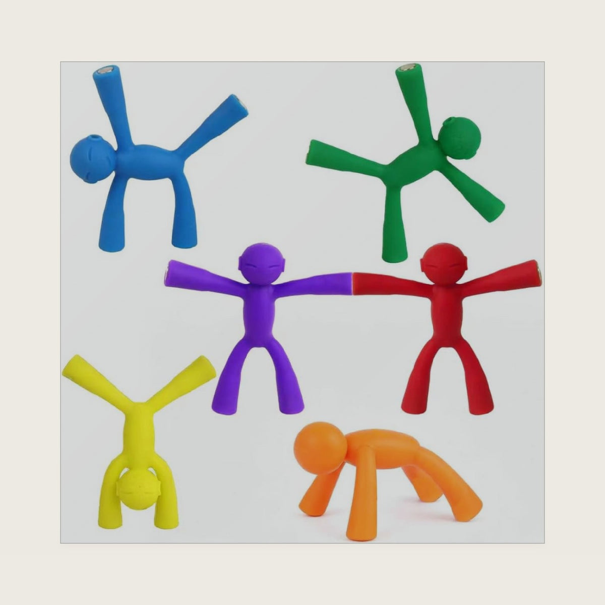 laleay Magnetic Men Fidget Toys, 6PCS People Figures for Kids Adults Gifts