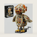 Mechanical Duck Building Blocks Set, STEM Rotating with Moving Wings