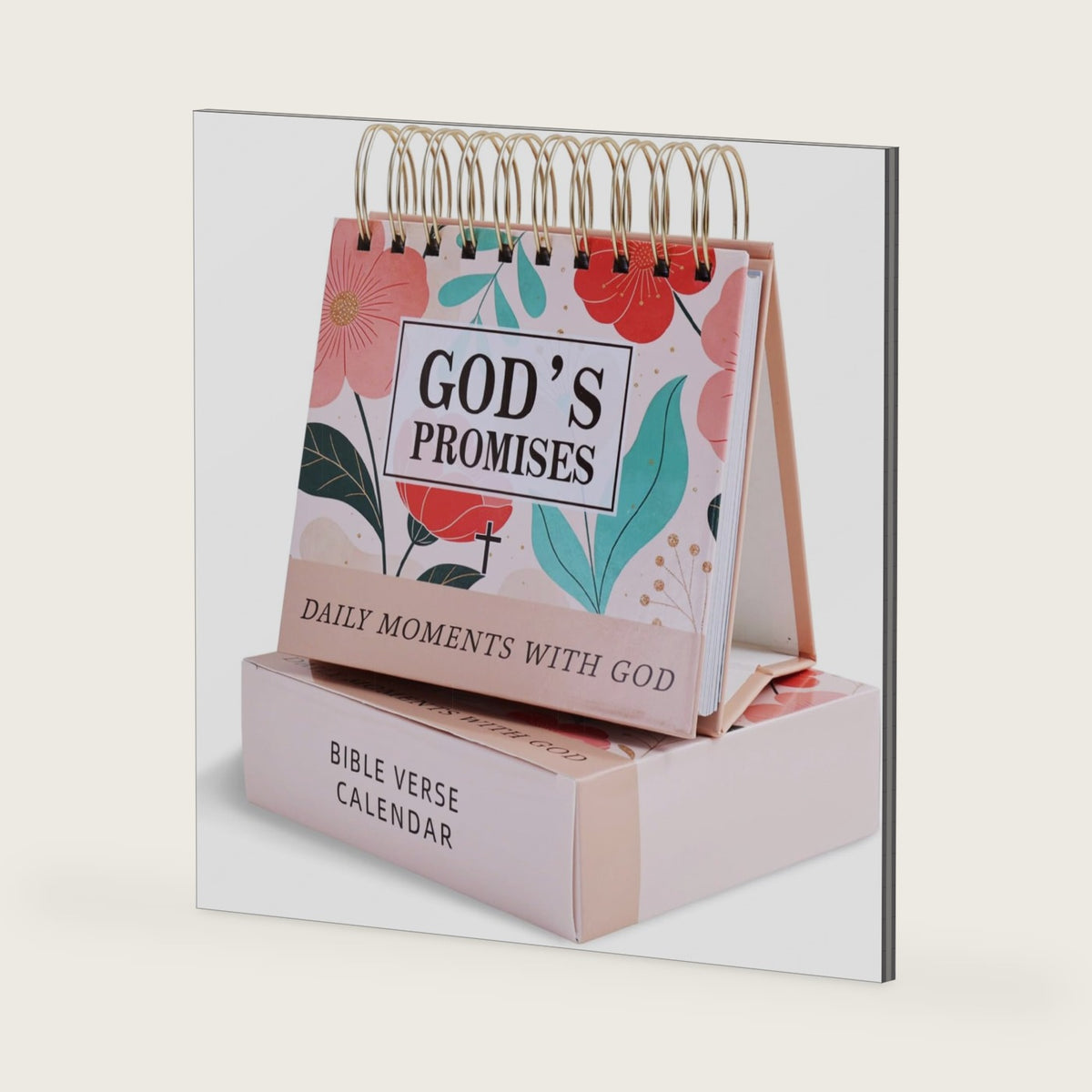 Daily Flip Calendar with Bible Verse, Flip Perpetual Calendar with Prayers and Blessings, Devotionals for Women, Christian Gifts for Girls Faith Decor Spiritual Gifts Inspirational Scripture Art