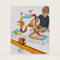 hahaland Electric Train Set for Kids Ages 4-8, Flexible Race Track - 64PCs