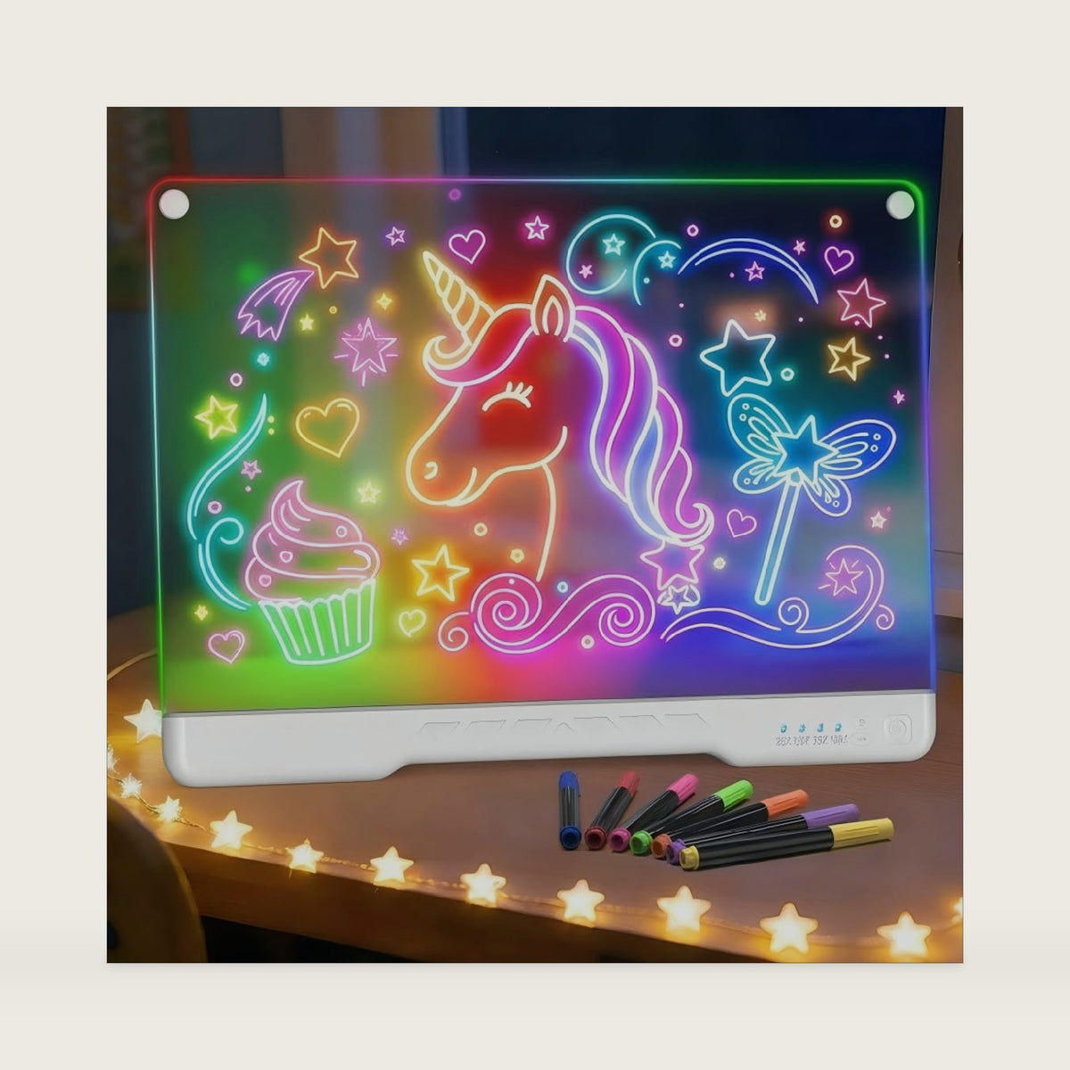 17" LED Drawing Board for Kids, 3 4 5 6 7 8-12+ Year Old Girl Birthday Gift