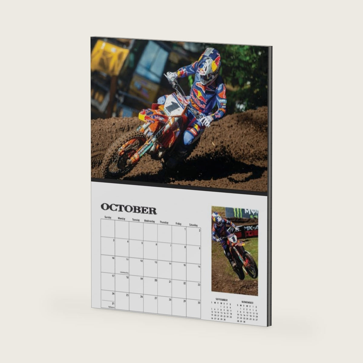 2027 MOTOCROSS RACING Wall Calendar w Poster Dirt Bike MX Action Pro Bikes SX Race