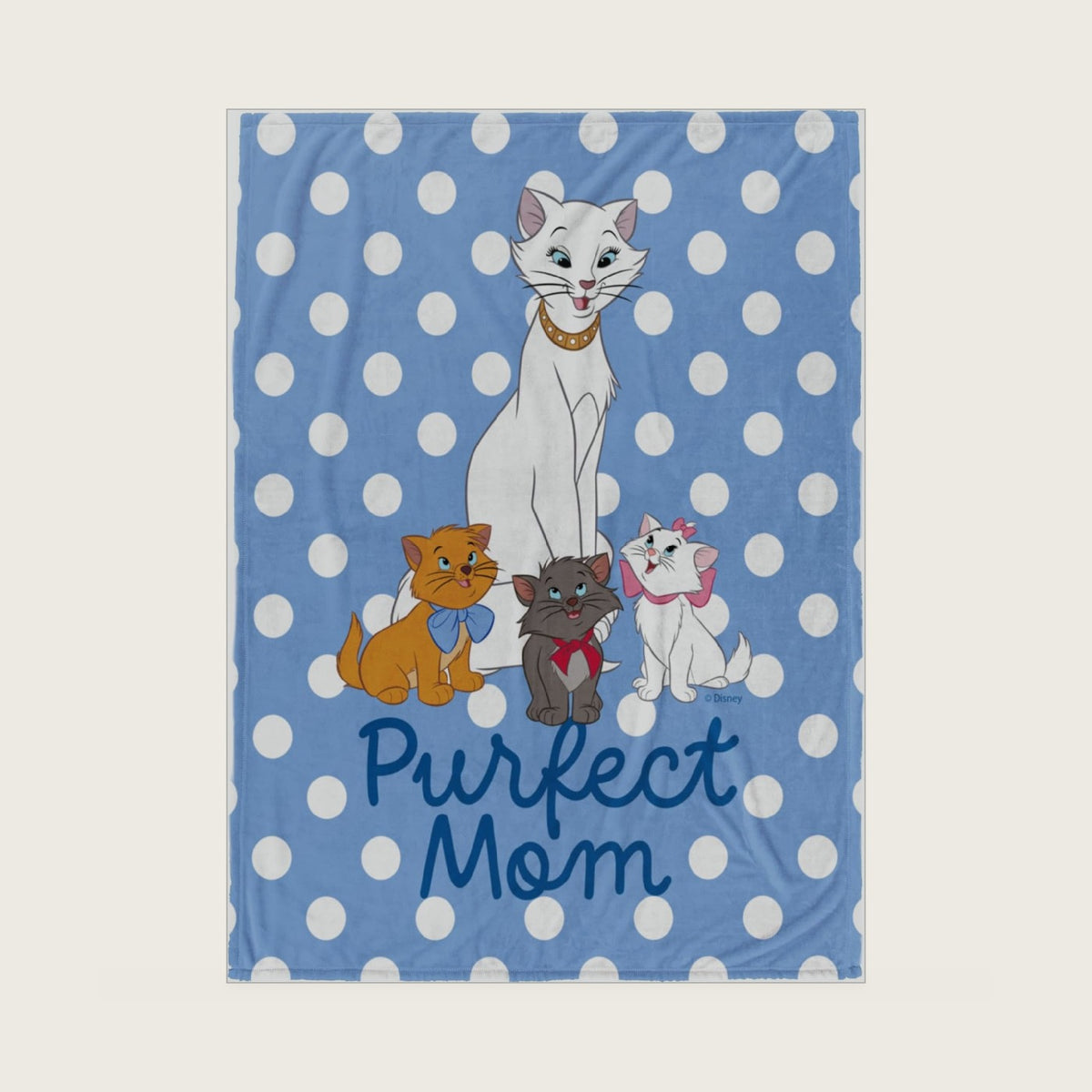 Jay Franco Mother's Day Plush Throw Blanket – 50x60 Ultra Soft Cozy Plush Fleece for Bed, Couch, Sofa, Home Décor, Official Licensed, Blue - Aristocats